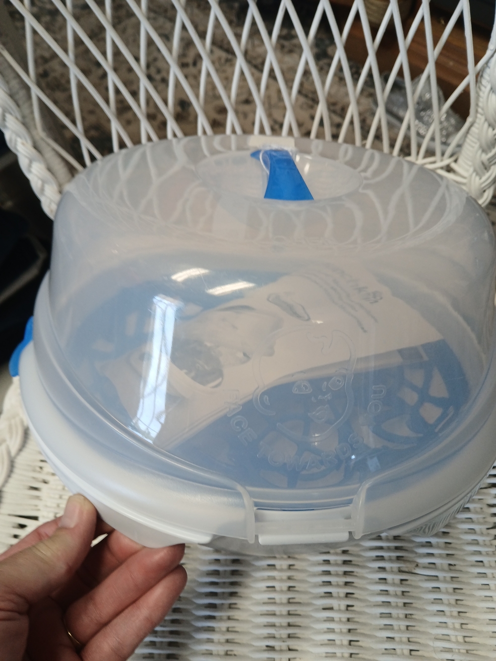 Munchkin Clear and Blue Microwave Bottle Sterilizer Dome
